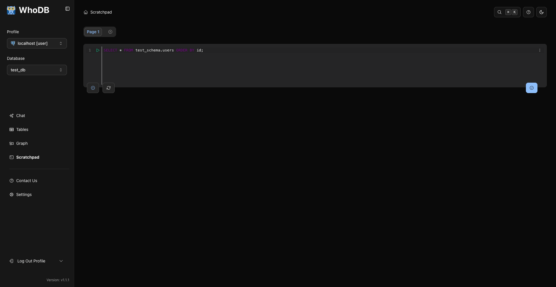 Scratchpad Code Editor