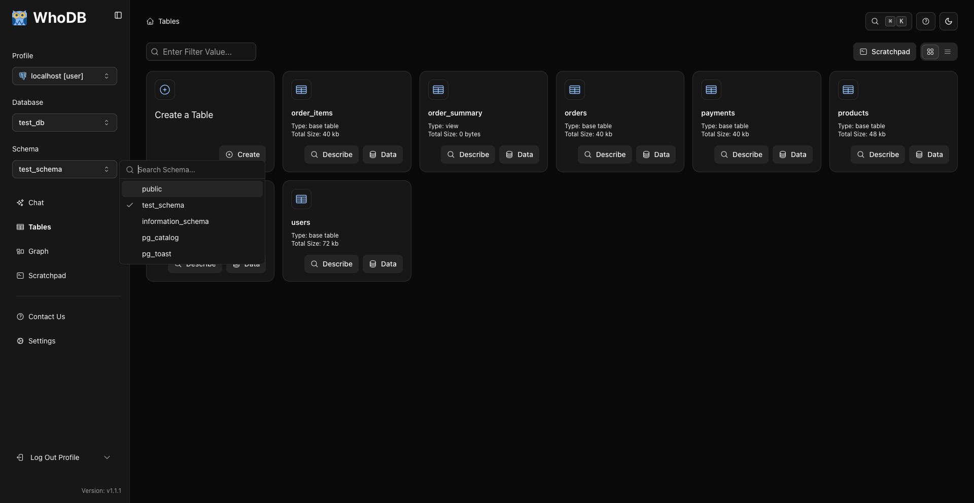 Schema Selector